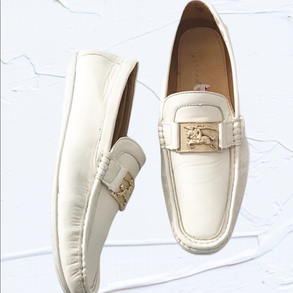 🍃Niselook | Slip on Leather Shoes w/Gold